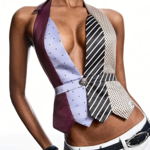 Urban Color Block Printing V Neck Tank Top, Tanks and Camis, color:As Picture|size:XXL, Stylewe