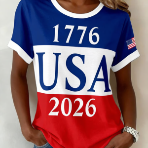 Women Text Letters Short Sleeve Tee T-shirt Crew Neck Printing Casual Graphic Tee Summer Top, JustFashionNow T-Shirts, color:As Picture|size:XXL