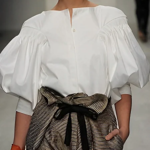 Regular Fit Urban Boat Neck Plain Blouse, Blouses and Shirts, color:White|size:XXL, Stylewe