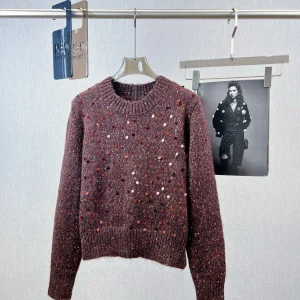 Stylish wool sweater with multi-colored inclusions - AliExpress Sweaters&Jumpers