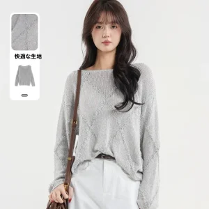 Loose Knitted Sweater Ele Sle round Ne Overhead Spring New Arrival Women's Faion Comfortable Fit Long Sve ... - AliExpress Sweaters&Jumpers