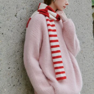 fectionate Cloud Soft Woolen Scarf  Stripes Durable Women's Knittedwear Faionable Accory for Spring Season - AliExpress Sweaters&Jumpers