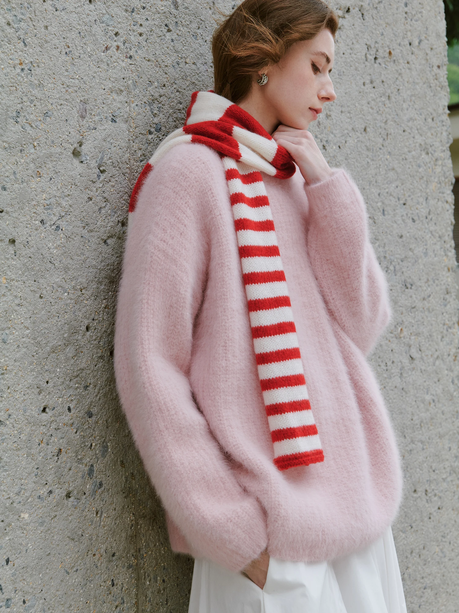 fectionate Cloud Soft Woolen Scarf Stripes Durable Women's Knittedwear Faionable Accory for Spring Season - AliExpress Sweaters&Jumpers
