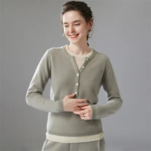 Autumn and winter new women's 100% pure cashmere V-neck knitted pullover, fashionable long sleeved high-end women's top - AliExpress Sweaters&Jumpers