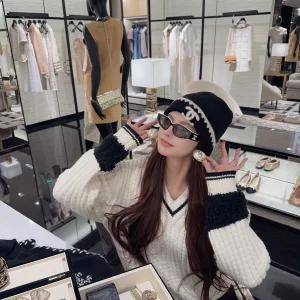 Loose V-ne Knitted Sweater Women's New 2025 Winter College Sle Casual Oversize Top Color Blo Towel Embroidery Knitwear - AliExpress Sweaters&Jumpers