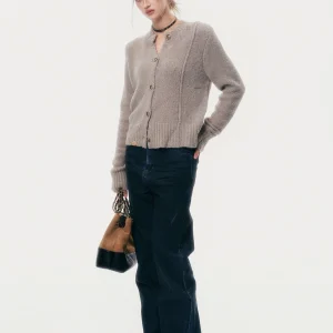 Warm Wool Blend Fce Knitted Open Cardigan Skin-friendly Sweater Thi Winter Outerwear Commute Sle Regular Sve Long - AliExpress Sweaters&Jumpers