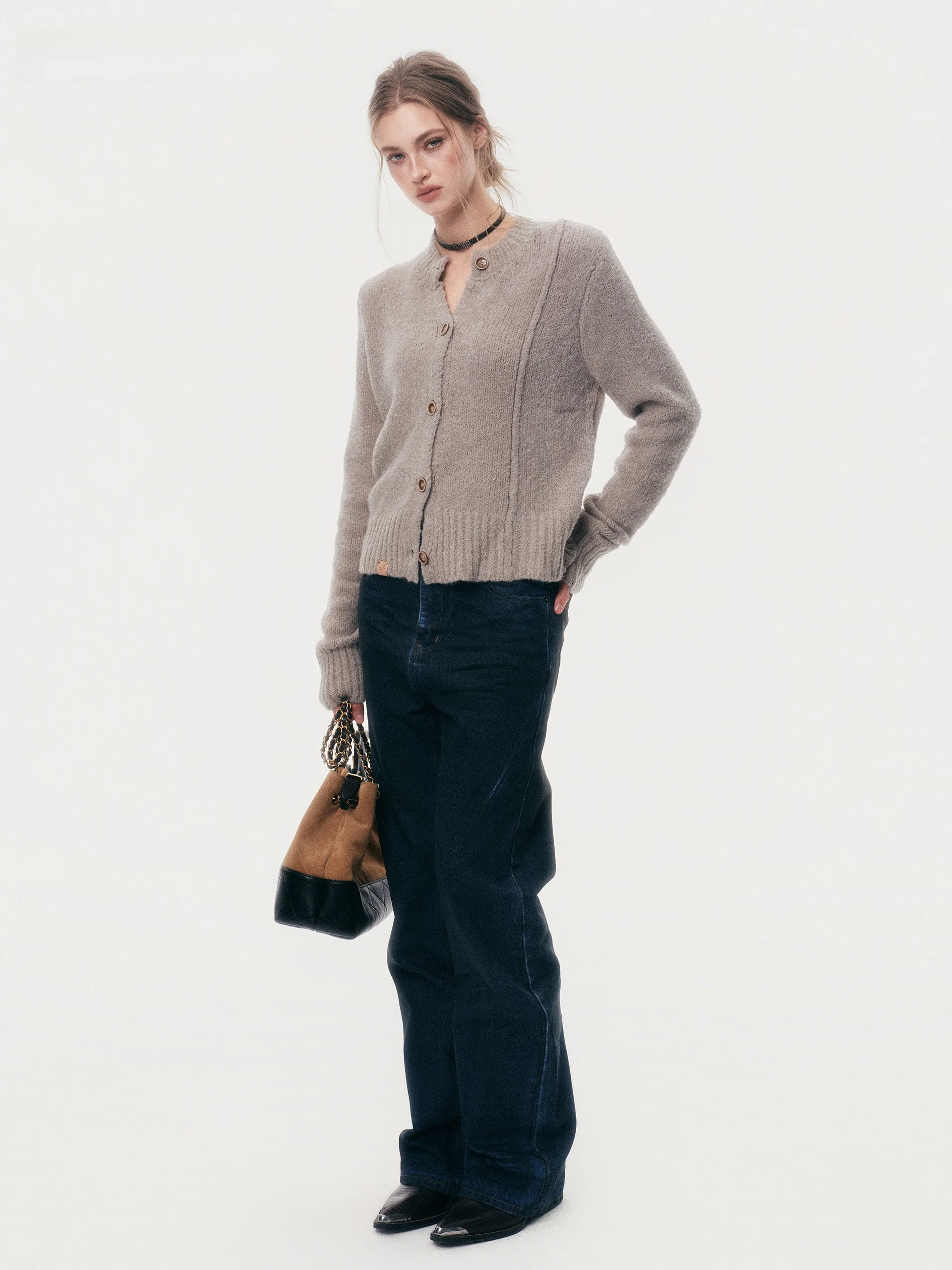 Warm Wool Blend Fce Knitted Open Cardigan Skin-friendly Sweater Thi Winter Outerwear Commute Sle Regular Sve Long - AliExpress Sweaters&Jumpers
