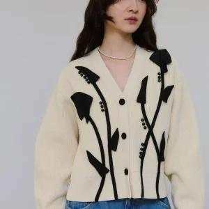 2026 Spring Autumn New Japanese Style Three-Dimensional Flower Beaded Sweater Cardigan Sweet Lady Daily Casual Versatile Sweater - AliExpress Sweaters&Jumpers