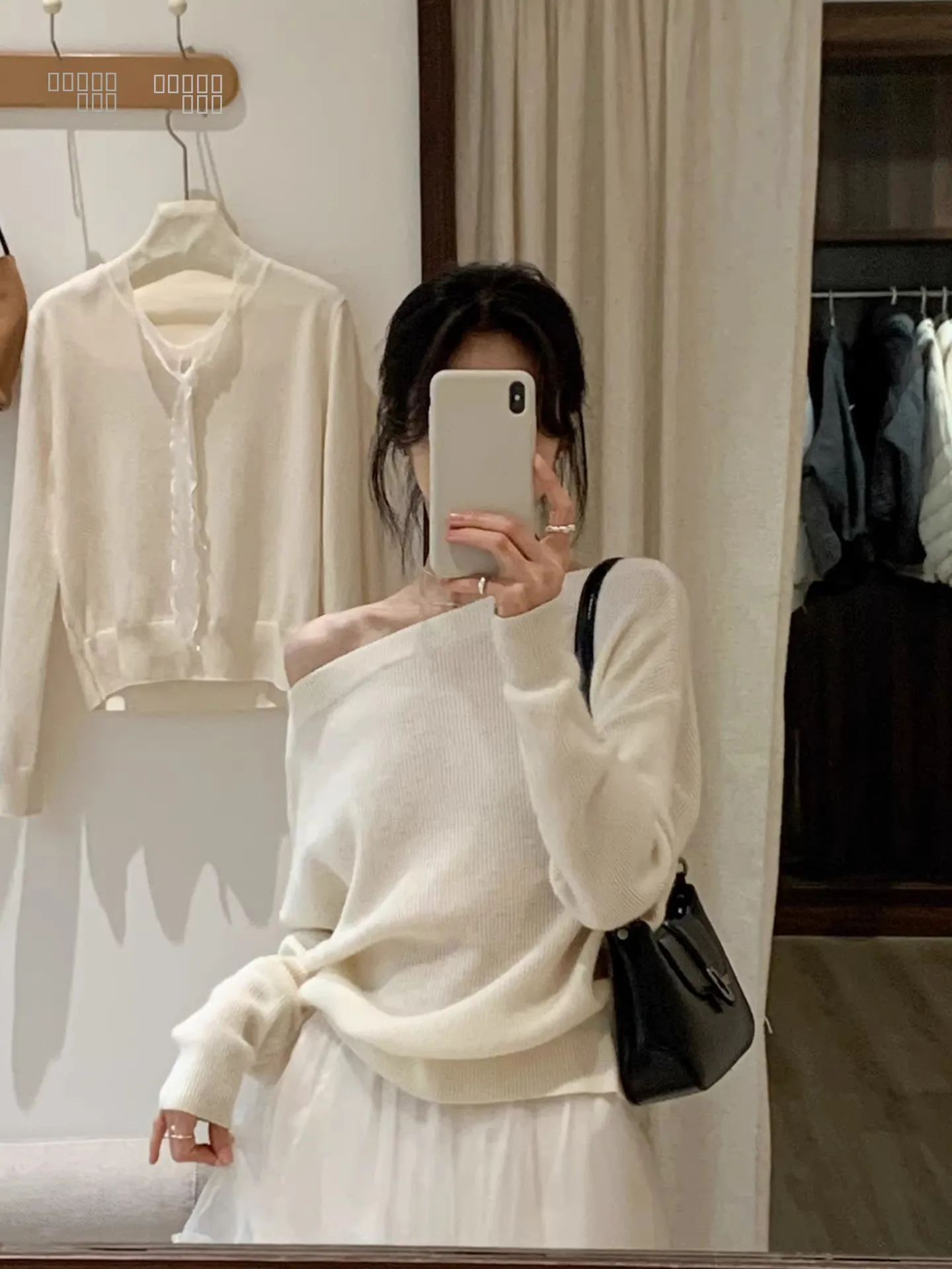 Korean Sle Honey Bear Fce Oversized oulder Slant Sweater Women's Winter Thiened Long Sve Soft Comfortable Top - AliExpress Sweaters&Jumpers
