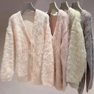 Sweet Sle Knitted V-Ne Camere Cardigan Sweater with  Knot New Autumn Winter Women's Faion Outerwear Coat - AliExpress Sweaters&Jumpers