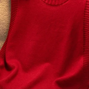 Red Knitted Camere Vest Women's Flower Decoration Layering Versatile Warm oulder Top round Ne Svel Commute Sle - AliExpress Sweaters&Jumpers