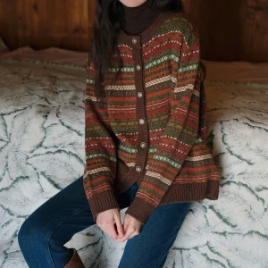 Limited Edition New Year Special Retro Sle Women's Open Cardigan round Ne Color Blo Knitwear Classic Vintage Colors - AliExpress Sweaters&Jumpers