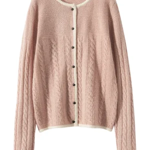 Women 100% Cashmere  O-neck Cardigan Sweater Spring Autumn Winter Long Sleeve Cardigan Grace Luxury Cashmere Knitwear Tops - AliExpress Sweaters&Jumpers