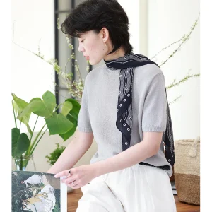 Comfortable Breathable round Ne Knitted irt Women's Casual Versatile Commuting Base Layer Top ort Sve Lyocell Cotton... - AliExpress Sweaters&Jumpers