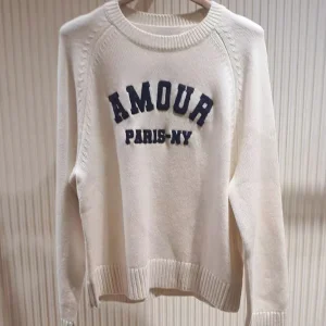 M Home Nan You High End Women's Knitted Sweater Autumn Casual Embroidered Letter Woolen Top for Ladies Comfortable Commute Sle - AliExpress Sweaters&Jumpers