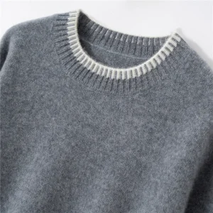 ADDONEE Women's 100% Cashmere Sweater O-neck Pullover Luxury Simple Style Cashmere Knitwear Autumn Winter Female Clothes Tops - AliExpress Sweaters&Jumpers