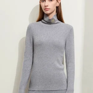 AMII Sweater Women 2025 Winter New Knitted Tops Woman Basics Slim Versatile Turtleneck Embroidery Ladies Sweater 12364007 - AliExpress Sweaters&Jumpers