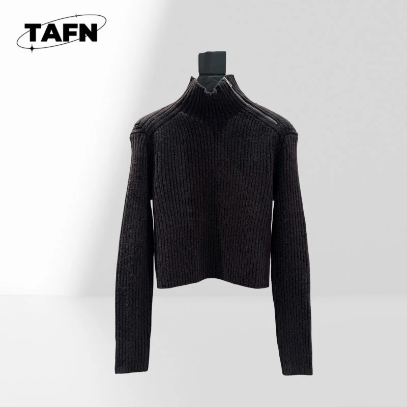 Trendy Solid Color Knit Sweater for Women, Cozy and Fashionable for Winter Perfect for Spring & Fall Weather AJ2852 - AliExpress Sweaters&Jumpers