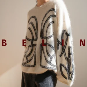 Belin Artistic Knitted Sweater Women's round Ne Loose Fit Wool Camere Blend Long Sve Turtlene Pullover Soft Thiened - AliExpress Sweaters&Jumpers