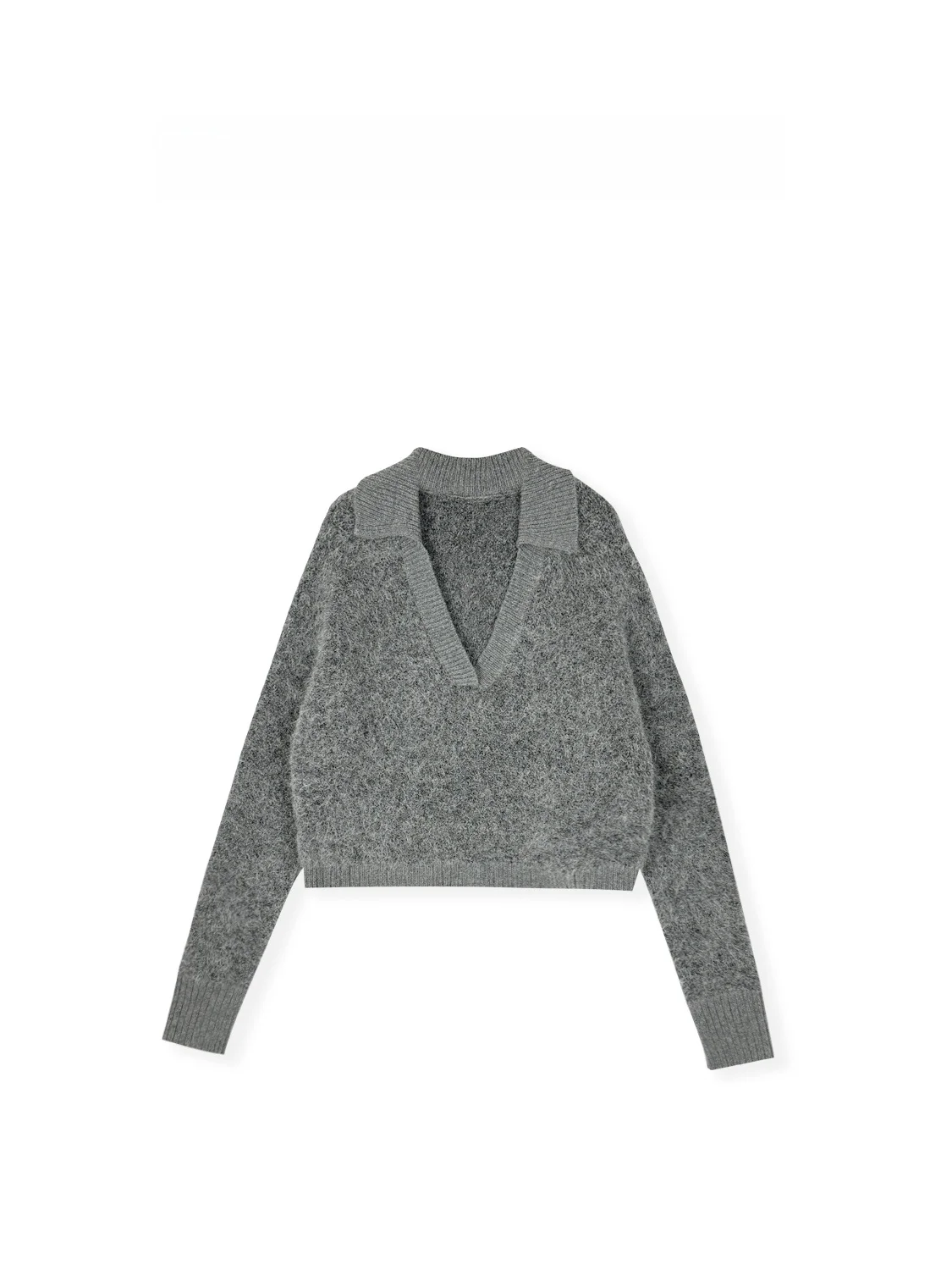Casual Lazy Sle Collared ort Sweater Zhou Loose Knitted V-Ne Long Sve Moisture ng Autumn Winter Faion - AliExpress Sweaters&Jumpers