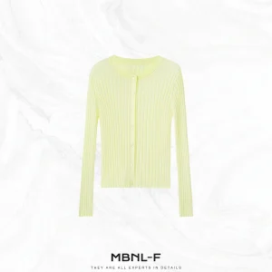 MBNLF mat Yellow Woolen Knitted Open Cardigan round Ne 00 Yangzi Spun Yarn Women's Spring Faion JNMY630 - AliExpress Sweaters&Jumpers