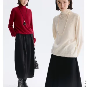 00% Wool Knitted Sweater Women's Overhead Diamond Pattern Pile Ne Spring Layering Soft Loose Fit Long Sve Knitwear - AliExpress Sweaters&Jumpers