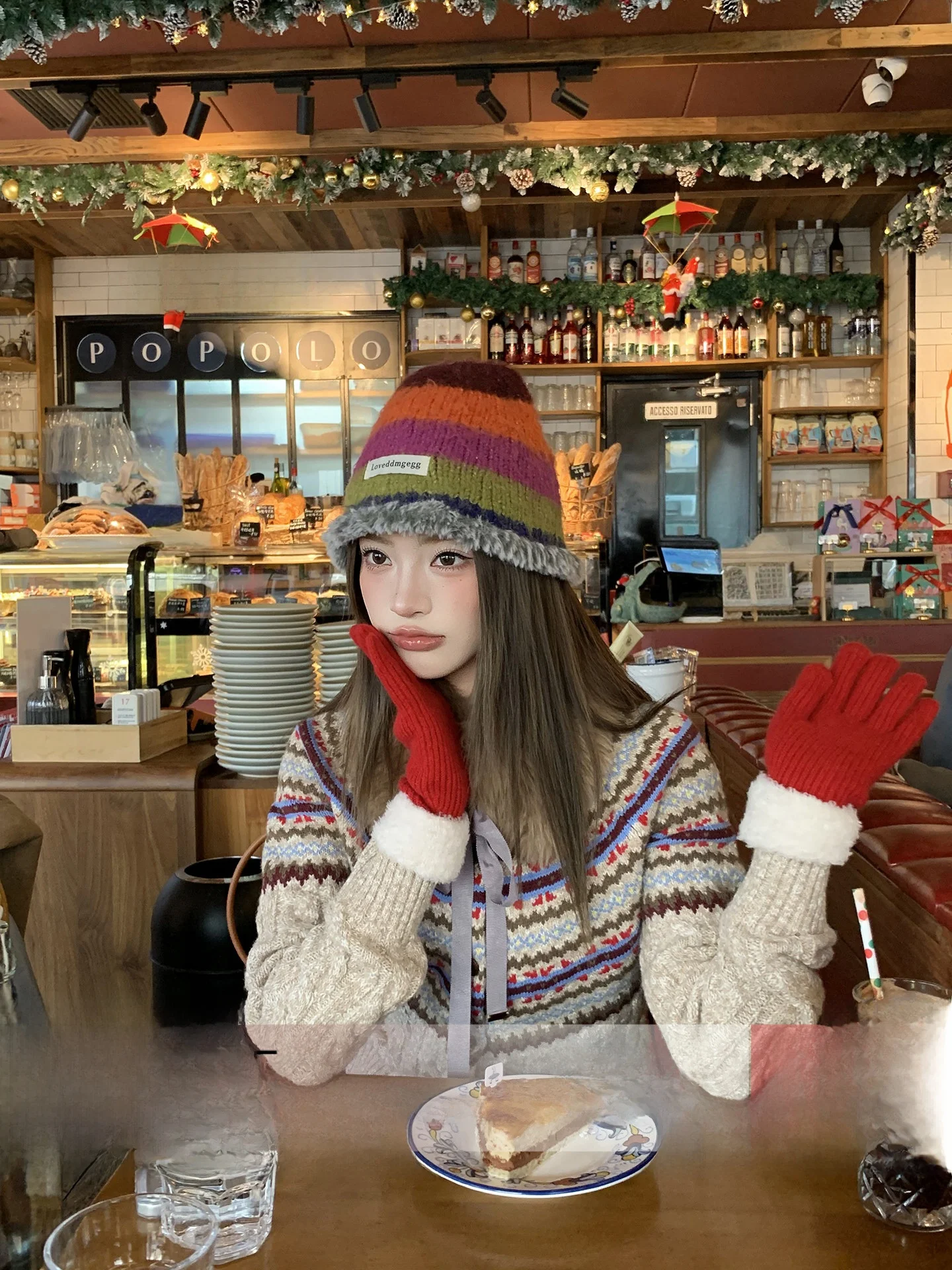 Thiened Knitted Sweater Cardigan Women's Winter Design Sense with Fur Collar Earth Store Fair Island Twist Patterned Sweater - AliExpress Sweaters&Jumpers