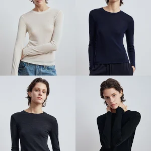 Hua Ji Yan Basic Series Ultrine Merino Wool Long Sve round Ne Base Layer Top Women's Knitted Sweater Winter Faion - AliExpress Sweaters&Jumpers