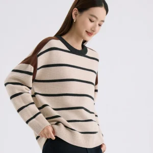 Casual round Ne Striped Woolen Sweater Single Wear Base Layer Spring 2026 New Arrival Soft Warm Knitted Women's Faion - AliExpress Sweaters&Jumpers