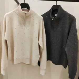 MaSandeS Women's Bla Knitted Zipper Hoodie Simple Design Autumn Winter New Sle Commute Faion Straight Cut Long Sve - AliExpress Sweaters&Jumpers