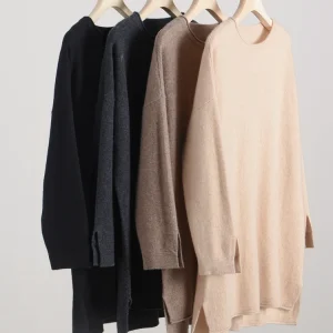 High Quality Woman's 100% Cashmere Sweater Loose Autumn Winter Female Knitted Pullover Lady Long Sleeve Clothing Tops New Jersey - AliExpress Sweaters&Jumpers