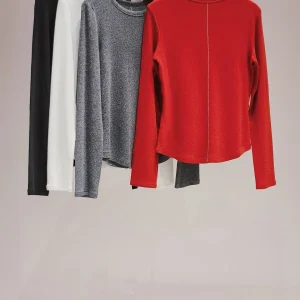 Duetto Wool Rayon Thiened Long Sve round Ne T-irt Women's Soft Knitted Wool Blend Casual Sle Winter Faion Top - AliExpress Sweaters&Jumpers