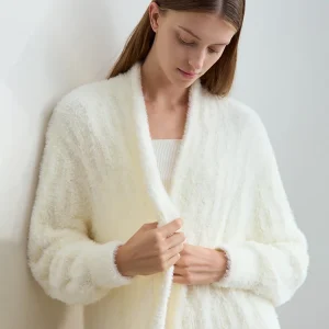 AMII 2024 Winter New Sweaters Women Mid Long Coats Lazy Style Loose Pile Collar Imitation Mink Twist Knitted Cardigan 12444226 - AliExpress Sweaters&Jumpers