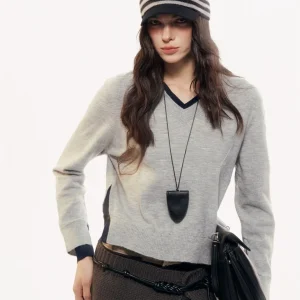 Chill Zoey Color Blo V-Ne Knitwear Women's Loose Fit Long Sve Soft Acrylic Blend Casual Sle Spring 2026 New Arrival - AliExpress Sweaters&Jumpers