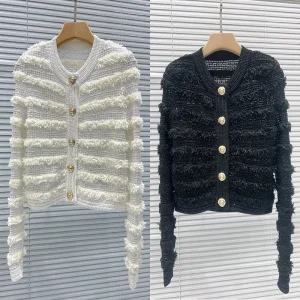 Faionable ort Knitted Cardigan Soft Plu round Ne Versatile Women's Winter Outerwear Comfortable Fit Bright Tead Detail - AliExpress Sweaters&Jumpers