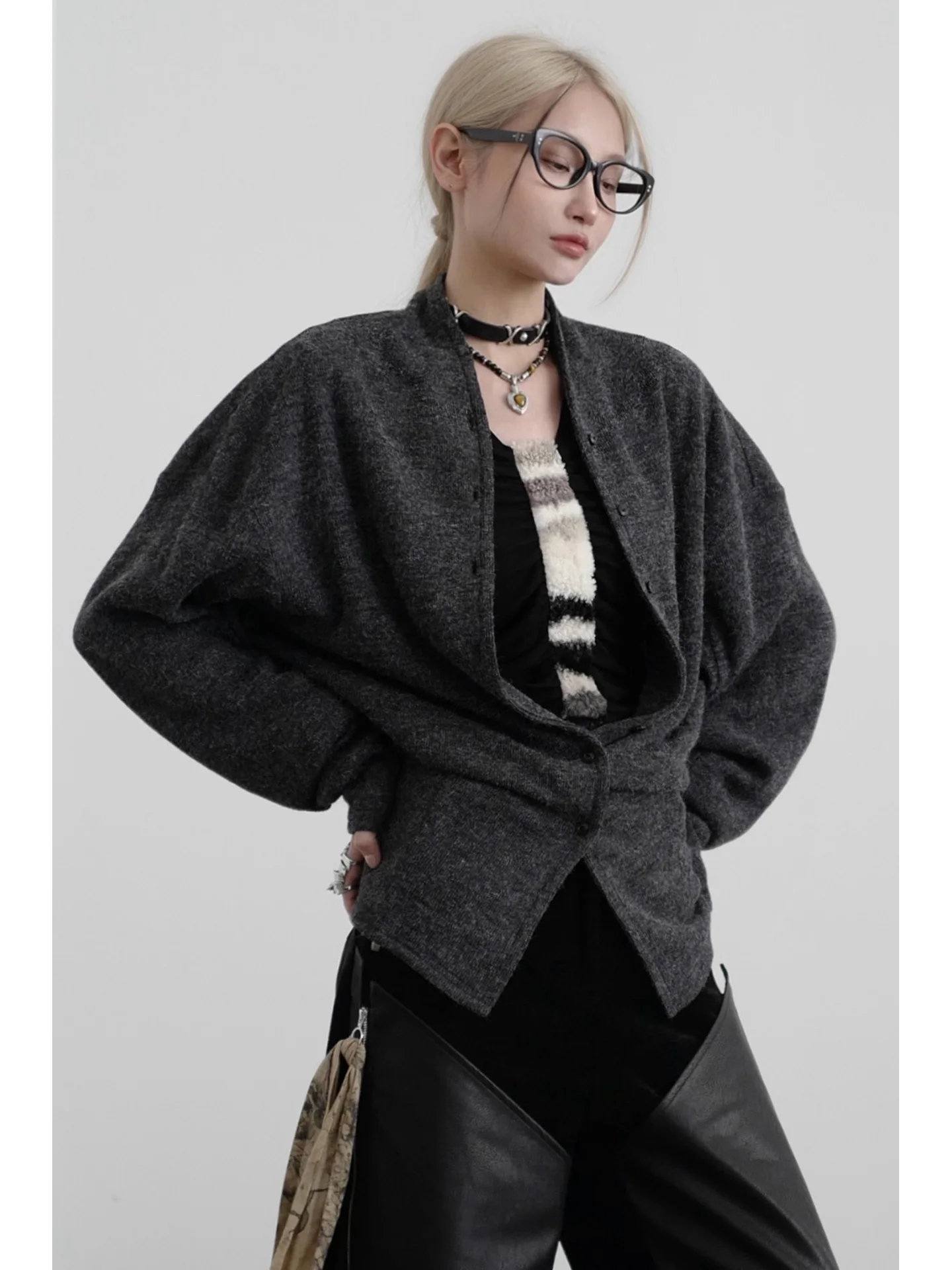 WYHX Vintage Sle Women's Long Sve Knitted Cardigan Waist-Cinching Cuffs Button-front Closure Regular Length Winter Outer... - AliExpress Sweaters&Jumpers
