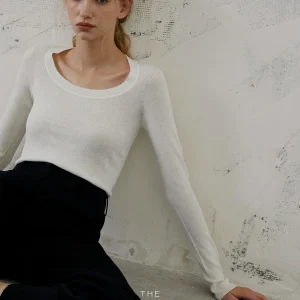 Sl One-Piece Deep U-Ne Wool Base irt the BEST DAY 23 Autumn Faionable Slim Fit Knitted Sweater for Women - AliExpress Sweaters&Jumpers