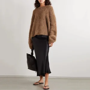 Commute Style Minimalistic round Neck Pullover Female Cashmere Sweater Plush Simple Design Long Sleeve  Color - AliExpress Sweaters&Jumpers