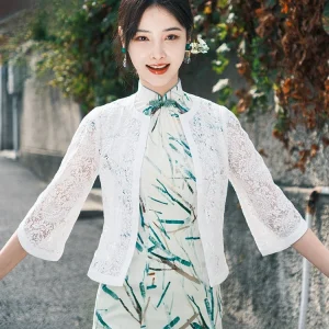 Ele Lace Cotton Feel Open Cardigan Qingeng Summer New Sle Women's Suit Sle Flag Dr Outerwear Versatile Breathable - AliExpress Sweaters&Jumpers