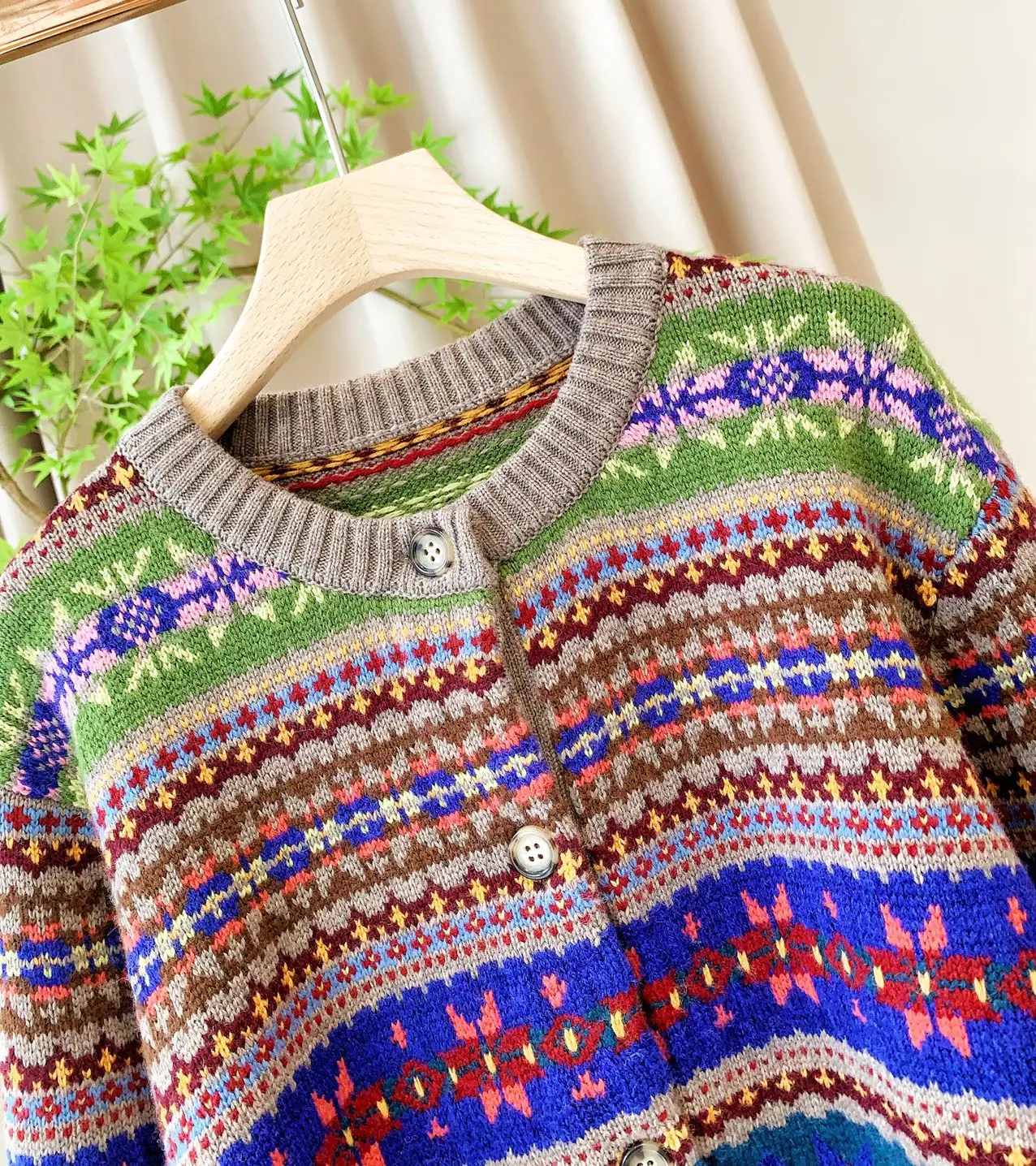 New Autumn/Winter High-Quality Fashionable Casual Wool Twill Isle Cardigan For Women - AliExpress Sweaters&Jumpers