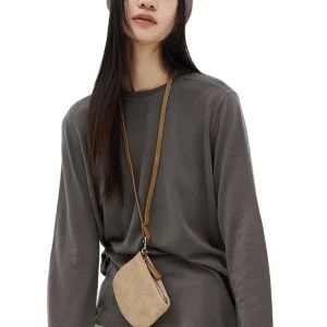 Seconds change paper people! Thin 16-needle super160s gold wool loose crew neck knitted T-shirt bottoming shirt women - AliExpress Sweaters&Jumpers