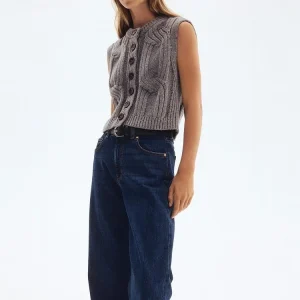 H&M Women's Knitted Sweater Spring V-ne Svel Single-button Knitted Vest Ele Sle Regular Fit Medium Softn - AliExpress Sweaters&Jumpers