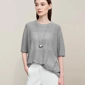 Spring New plus Size Women's round Ne Knitted Sweater Casual Sle Polyester Wool Blend Comfortable Loose Fit mid Sve - AliExpress Sweaters&Jumpers
