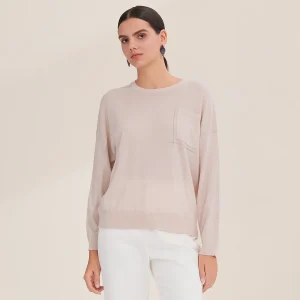 Pop BD3521231 Women's Long Sleeved Crewneck Sweaters Pullover With Pocket 100% Wool Casual Fall Women's Clothing - AliExpress Sweaters&Jumpers