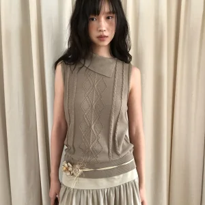 Dorydory Hollow out Knitted Vest Women's Svel Collared Sweater Spring 2026 New Design Breathable Comfortable Fit Sle - AliExpress Sweaters&Jumpers