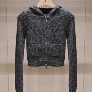 Chic Unique Hooded Long Sve Knitwear ay Slimming Ele Casual Sle Zipper Closure Breathable Comfortable Women's Top - AliExpress Sweaters&Jumpers