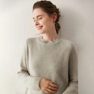 Lazy Women Sweater Pullover Autumn Winter O-Neck Office Clothing 100% Cashmere Sweater Female Basic Pullover Raglan Sleeves Knit - AliExpress Sweaters&Jumpers