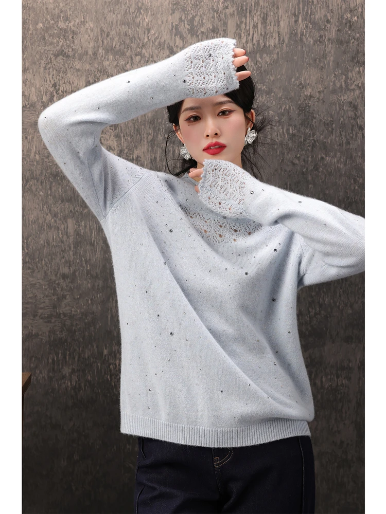 Dangdang Somes Warm Winter Hollow out Camere Wool Base irt Women's Knitted Sweater Long Sve Regular Fit Chinese Sle - AliExpress Sweaters&Jumpers