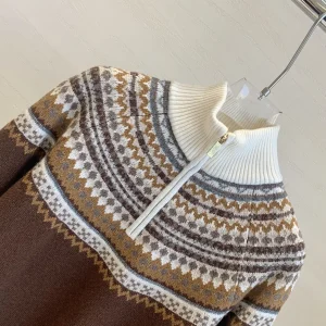 Women'S 2025 Autumn/Winter New Arrival - High Neck Zipper Knit Sweater, Slim Fit - AliExpress Sweaters&Jumpers