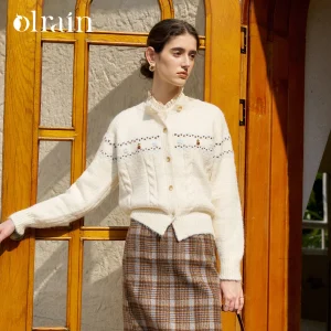 OLrain Mori Girl Style Cardigan for Women 2026 Autumn Soft Sweater Vintage Embroidery Spliced Button Corpped Knitwear O56DM95220 - AliExpress Sweaters&Jumpers